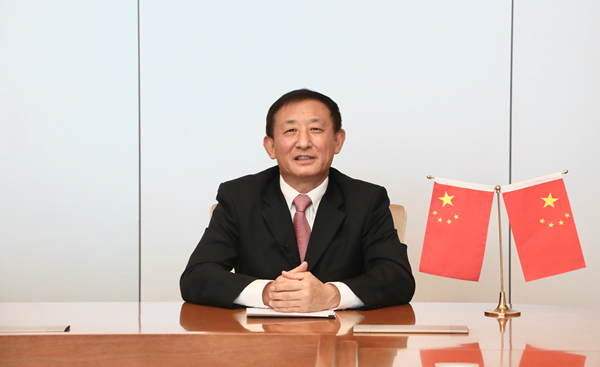 彭华岗视频出席2022北外滩国际航空论坛-尊龙凯时